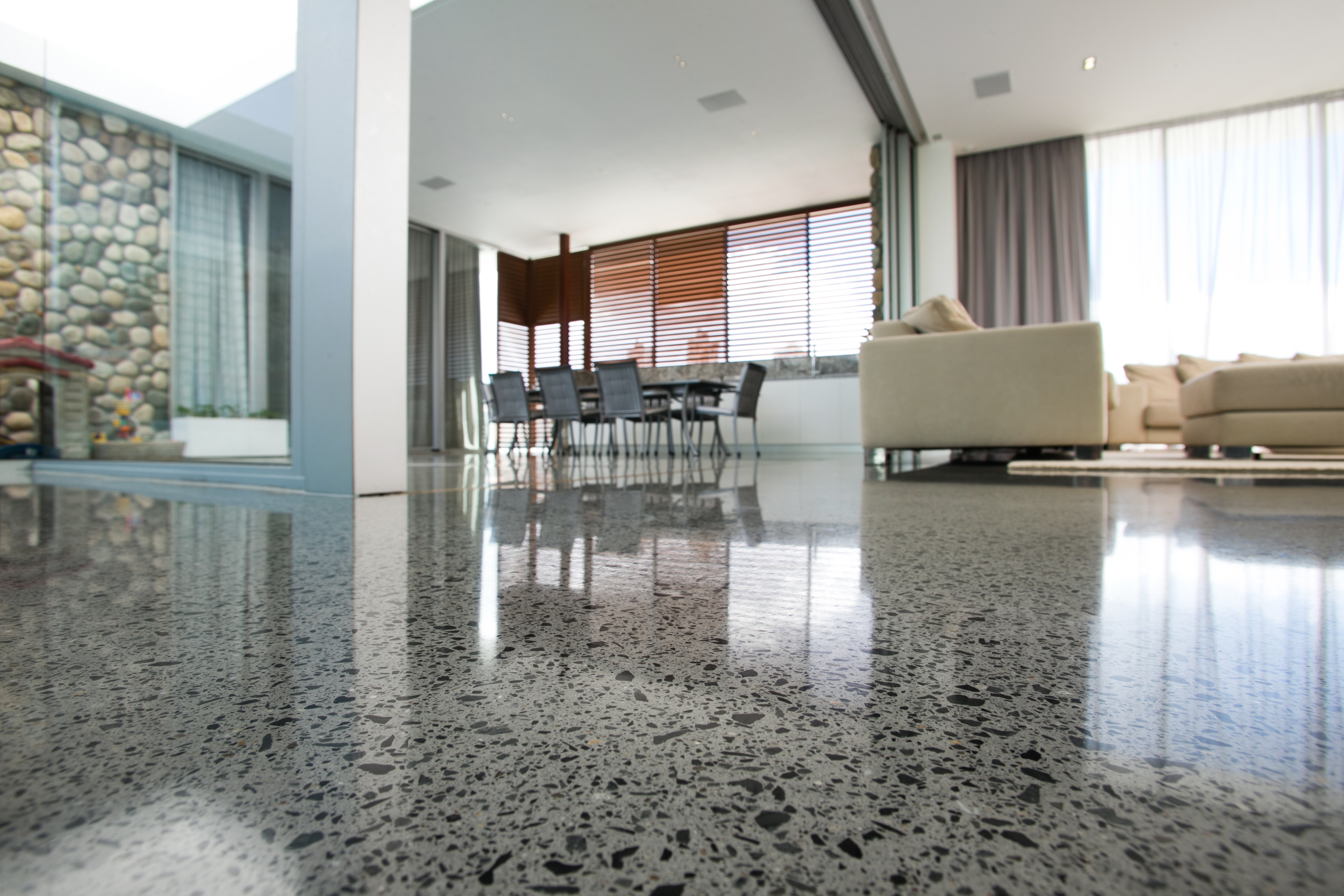 Concrete Polishing One Call Property Services Inc Stuart Fl Polished Concrete Floors